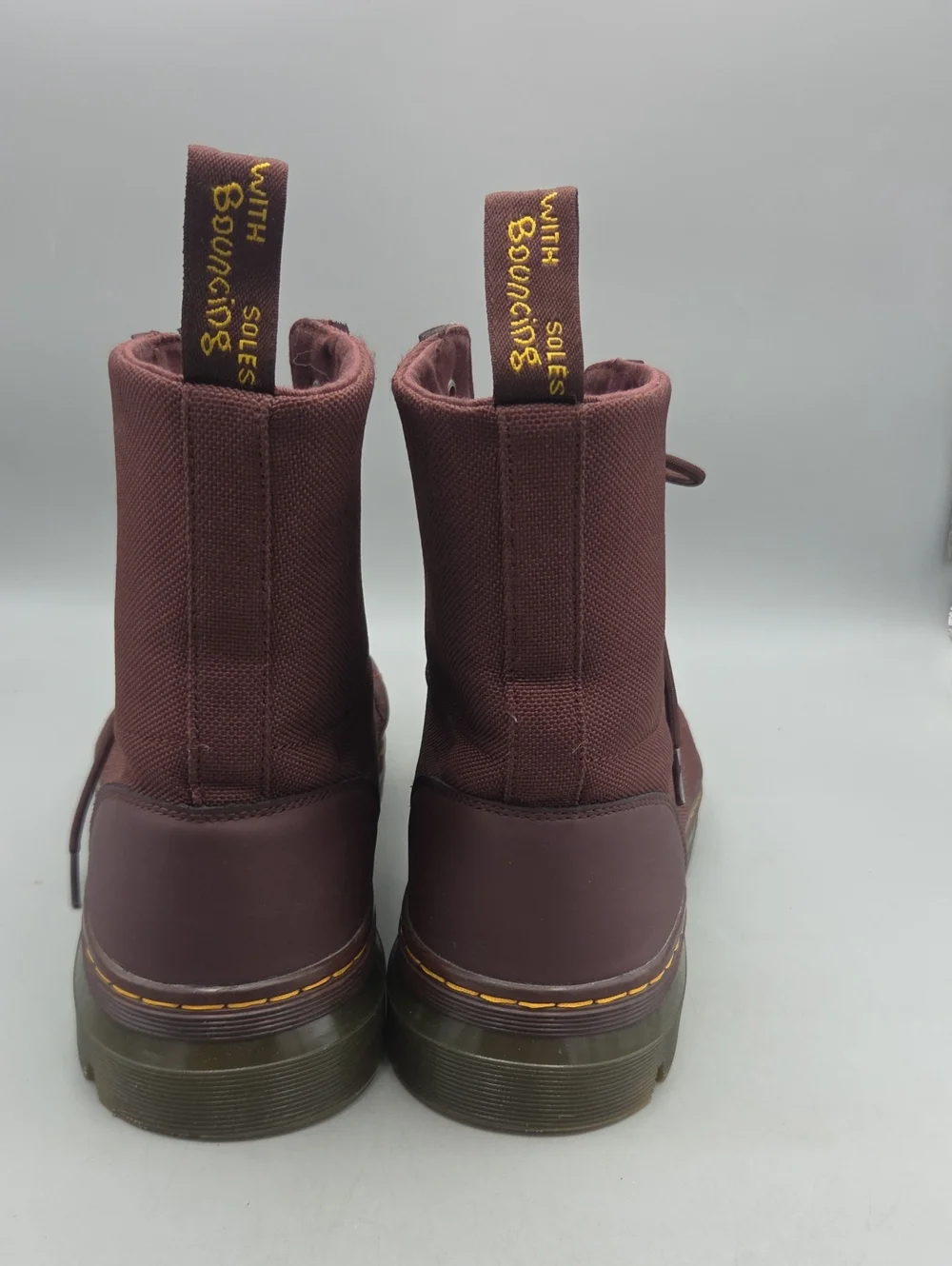 Dr. Martens Men's Combs Casual Combat Boots Lace Up Durable Sole 13 Brown Red
